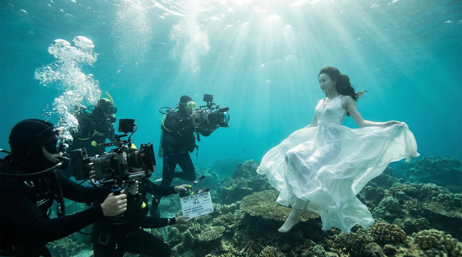 国产视频萝莉岛栏目水下拍摄现场花絮